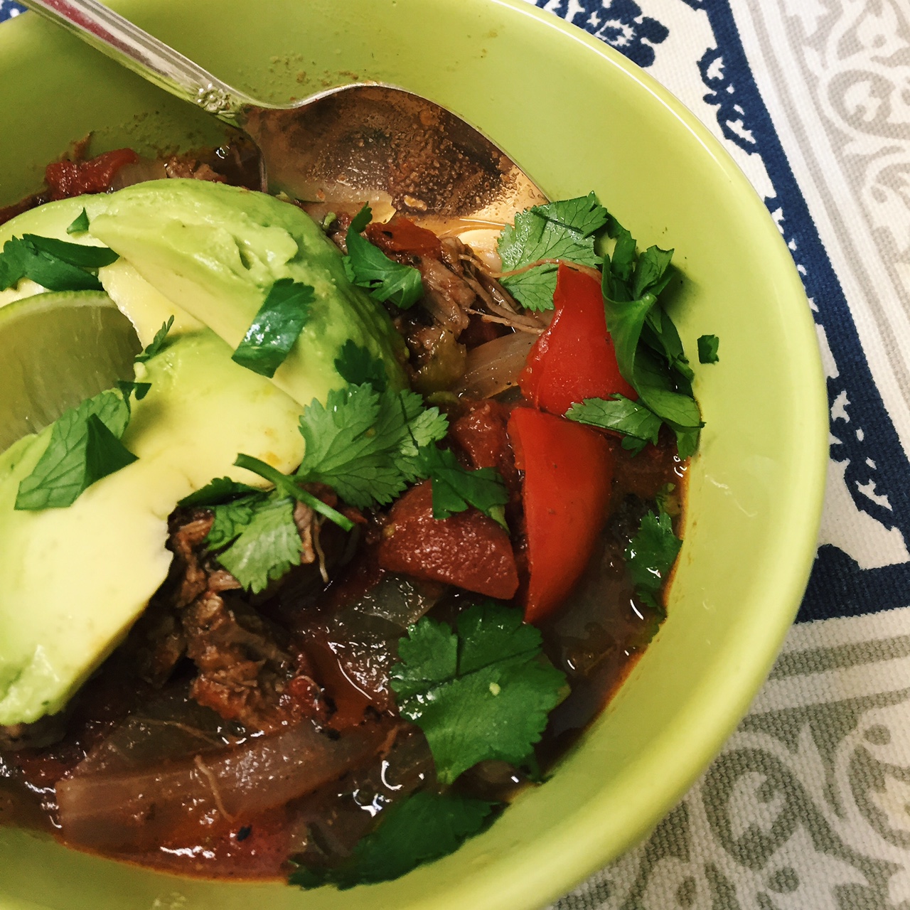 Slow cooker beef and peppers