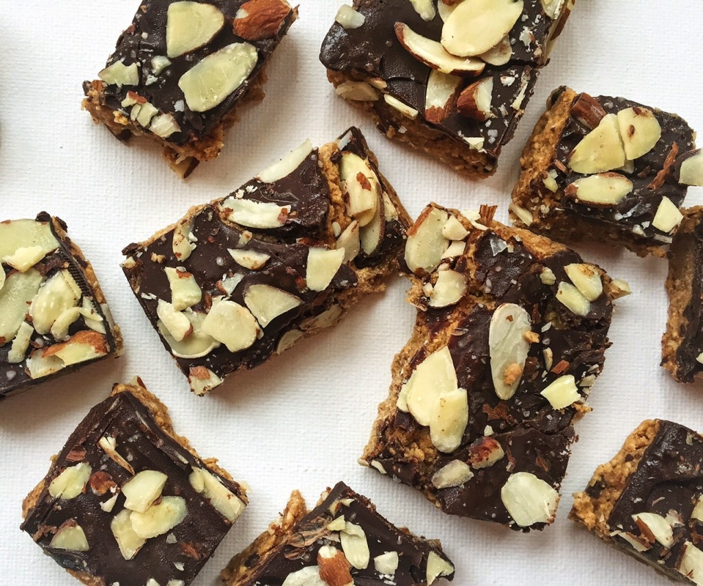 Chocolate Covered Almond Butter bars