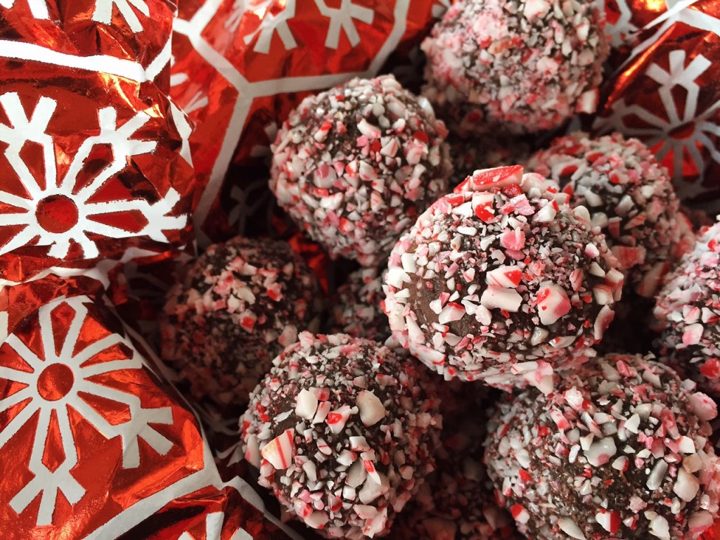 Candy Cane Truffles