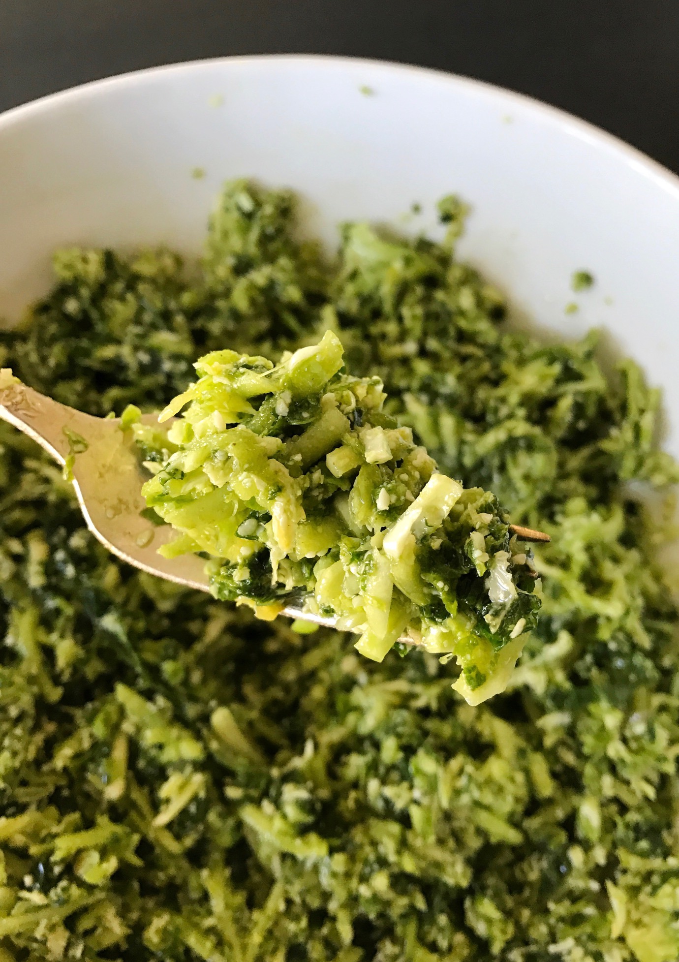 Lemony, Garlicky, Kale and Brussels Sprouts Salad