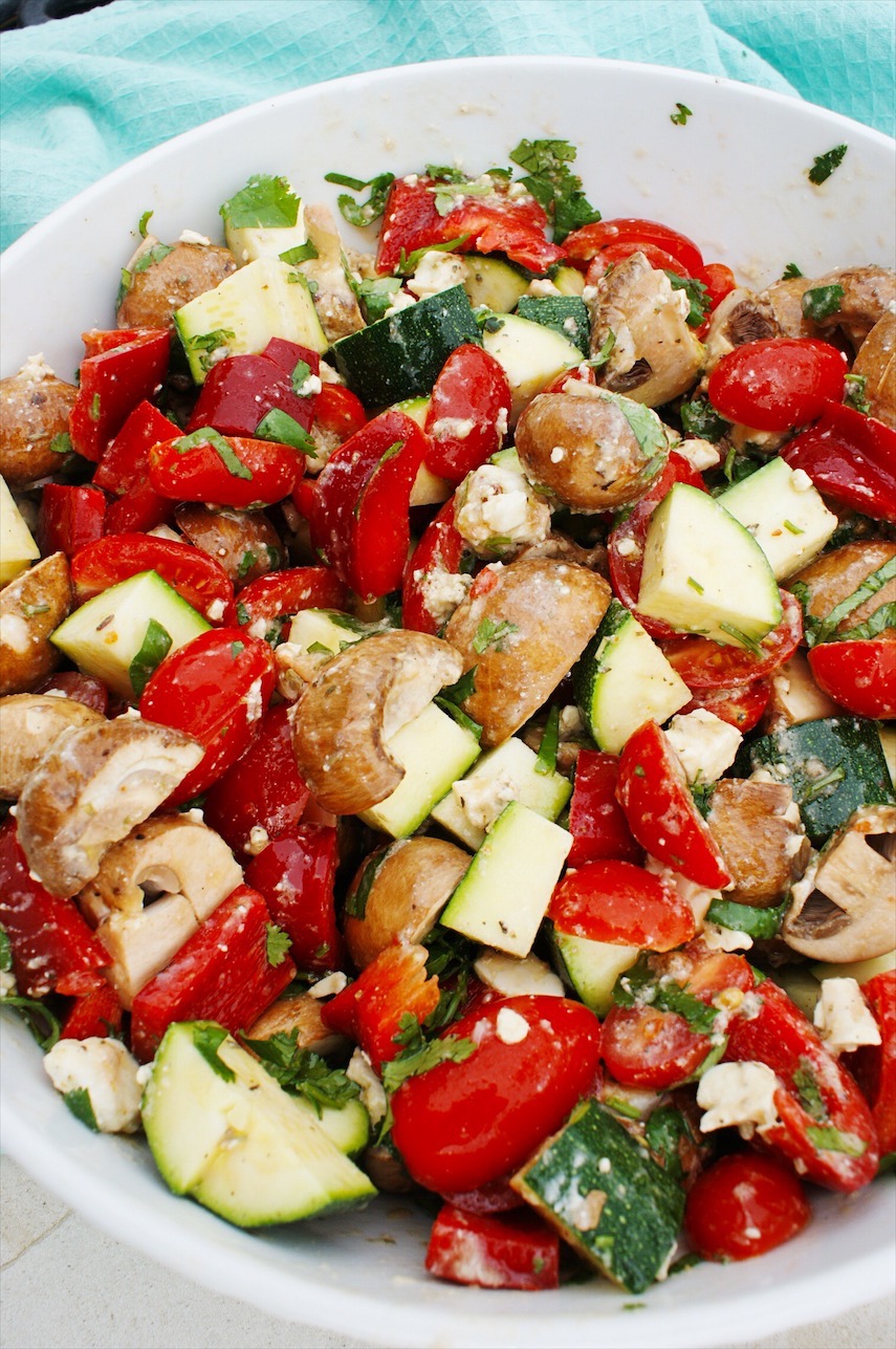 Marinated Mushroom veggie Salad