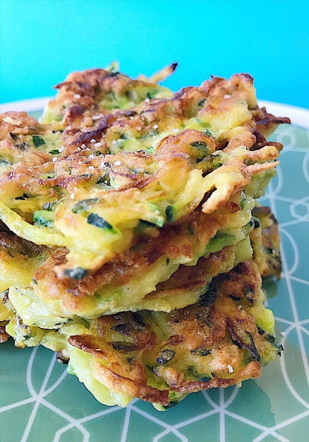 Zucchini Fritters with Tzatziki Sauce