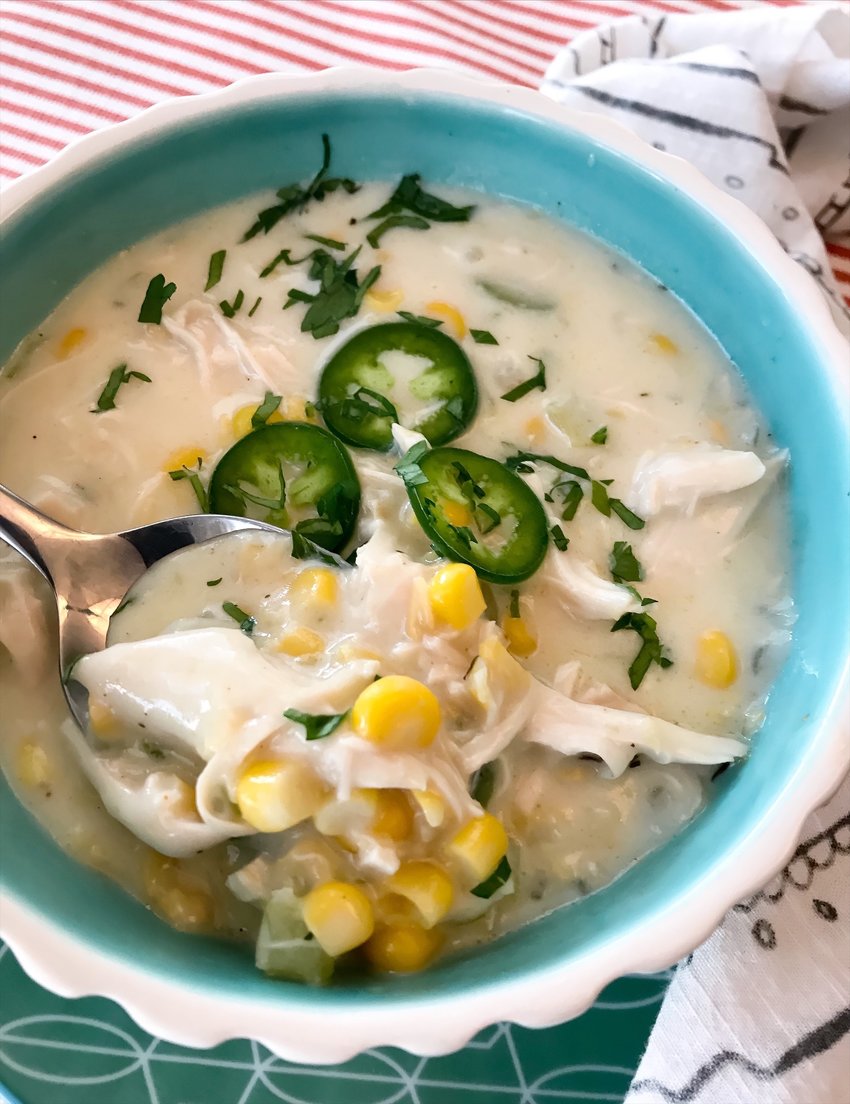 quickie chicken corn chowder