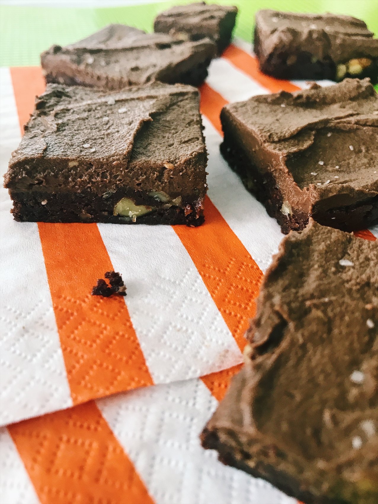 Raw Super-Food Brownies with Avocado Buttercream